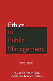 book Ethics in Public Management