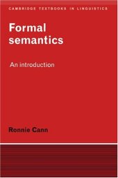 book Formal Semantics: An Introduction