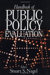 book Handbook of Public Policy Evaluation