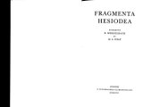 book Fragmenta Hesiodea