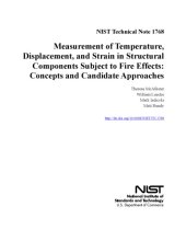 book Measurement of Temperature, Displacement, and Strain in Structural Components Subject to Fire Effects: Concepts and Candidate Approaches