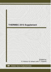 book Thermec 2013: Selected Peer Reviewed Papers from the 8th International Conference on Processing & Manufacturing of Advanced Materials Processsing, Fabrication, Prop