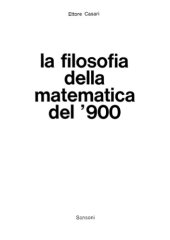 book La Filosofia della Matematica del Novecento