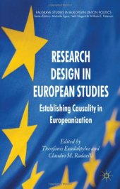 book Research Design in European Studies: Establishing Causality in Europeanization