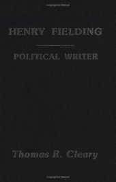 book Henry Fielding: A Political Writer