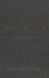 book Psychological Activity in Homer