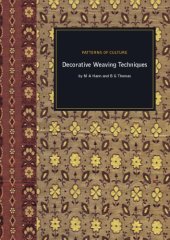 book Patterns of Culture – Decorative Weaving Techniques