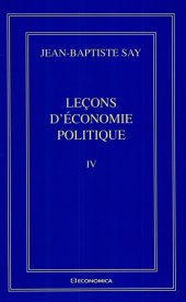 book Jean-Baptiste Say Oeuvres complètes : Leçons d'économie politique