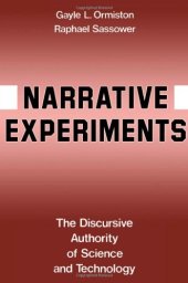 book Narrative Experiments: The Discursive Authority of Science and Technology