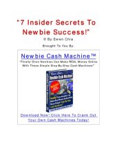 book 7 Insider Secrets to Newbie Success!