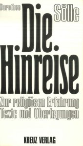 book Die Hinreise. Zur religiösen Erfahrung