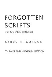 book Forgotten Scripts. The Story of their Decipherment