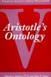 book Essays in Ancient Greek Philosophy V: Aristotle's Ontology