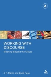 book Working with Discourse: Meaning Beyond the Clause