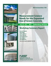 book Measurement Science Needs for the Expanded Use of Green Concrete