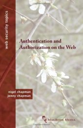 book Authentication and Authorization on the Web