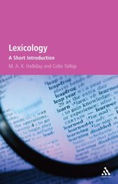 book Lexicology: A Short Introduction