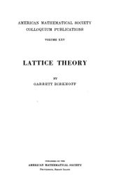 book Lattice theory