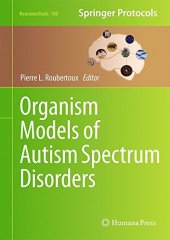 book Organism Models of Autism Spectrum Disorders