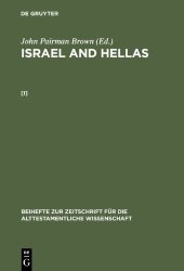 book Israel and Hellas