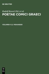 book Poetae Comici Graeci: Volumen VI.2: Menander. Testimonia et Fragmenta apud scriptores servata