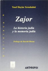 book Zajor. La historia judía y la memoria judía