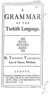 book A grammar of the Turkish language