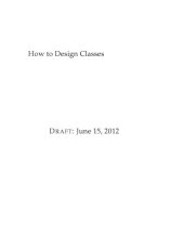 book How to Design Classes. Data: Structure and Organization