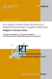 book Religion in Europa heute: Sozialwissenschaftliche, rechtswissenschaftliche und hermeneutisch religionsphilosophische Perspektiven