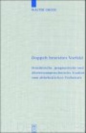 book Doppelt besetztes Vorfeld: Syntaktische, pragmatische und übersetzungstechnische Studien zum althebräischen Verbalsatz