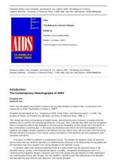 book AIDS: The Making of a Chronic Disease