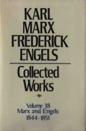 book Marx-Engels Collected Works,Volume 38 - Marx and Engels: Letters: 1844-1851