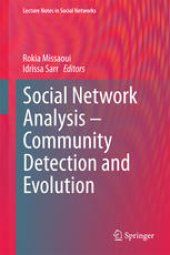 book Social Network Analysis - Community Detection and Evolution