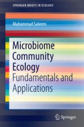 book Microbiome Community Ecology: Fundamentals and Applications