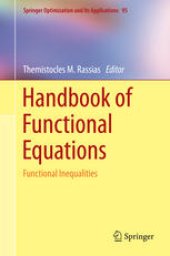 book Handbook of Functional Equations: Functional Inequalities