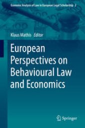 book European Perspectives on Behavioural Law and Economics