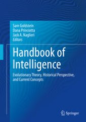 book Handbook of Intelligence: Evolutionary Theory, Historical Perspective, and Current Concepts