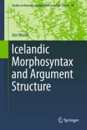 book Icelandic Morphosyntax and Argument Structure