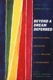 book Beyond a Dream Deferred: Multicultural Education and the Politics of Excellence