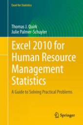 book Excel 2010 for Human Resource Management Statistics: A Guide to Solving Practical Problems