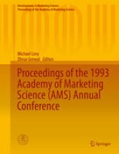 book Proceedings of the 1993 Academy of Marketing Science (AMS) Annual Conference