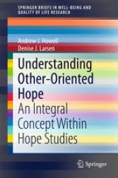 book Understanding Other-Oriented Hope: An Integral Concept Within Hope Studies