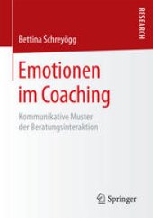 book Emotionen im Coaching: Kommunikative Muster der Beratungsinteraktion