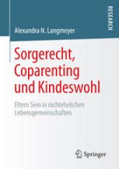 book Sorgerecht, Coparenting und Kindeswohl: Eltern Sein in nichtehelichen Lebensgemeinschaften