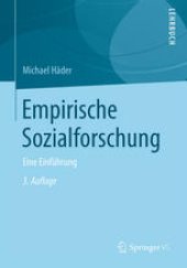 book Empirische Sozialforschung: Eine Einführung