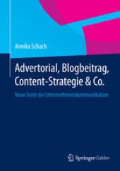 book Advertorial, Blogbeitrag, Content-Strategie & Co.: Neue Texte der Unternehmenskommunikation