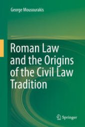 book Roman Law and the Origins of the Civil Law Tradition