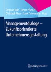 book Managementdialoge - Zukunftsorientierte Unternehmensgestaltung