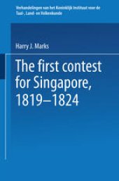 book The first contest for Singapore, 1819–1824