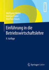 book Einführung in die Betriebswirtschaftslehre